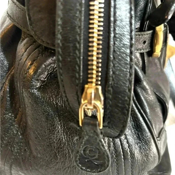 Alexander McOueen black leather satchel handbag - Picture 3 of 13